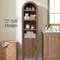 Best Choice Products 72 Tall Narrow Storage Cabinet w/ Adjustable Shelves, 4-Tier Modern Arched Bookcase"